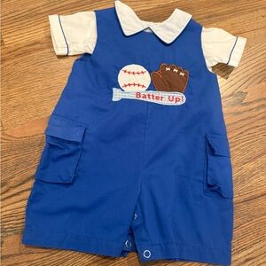 Vintage Baseball Romper